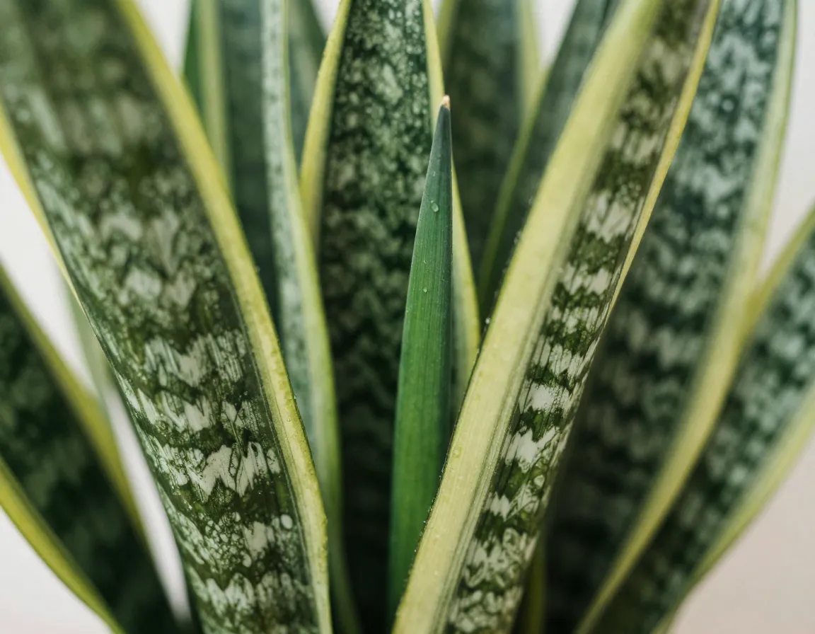 Snake Plant with upright sword-like leaves